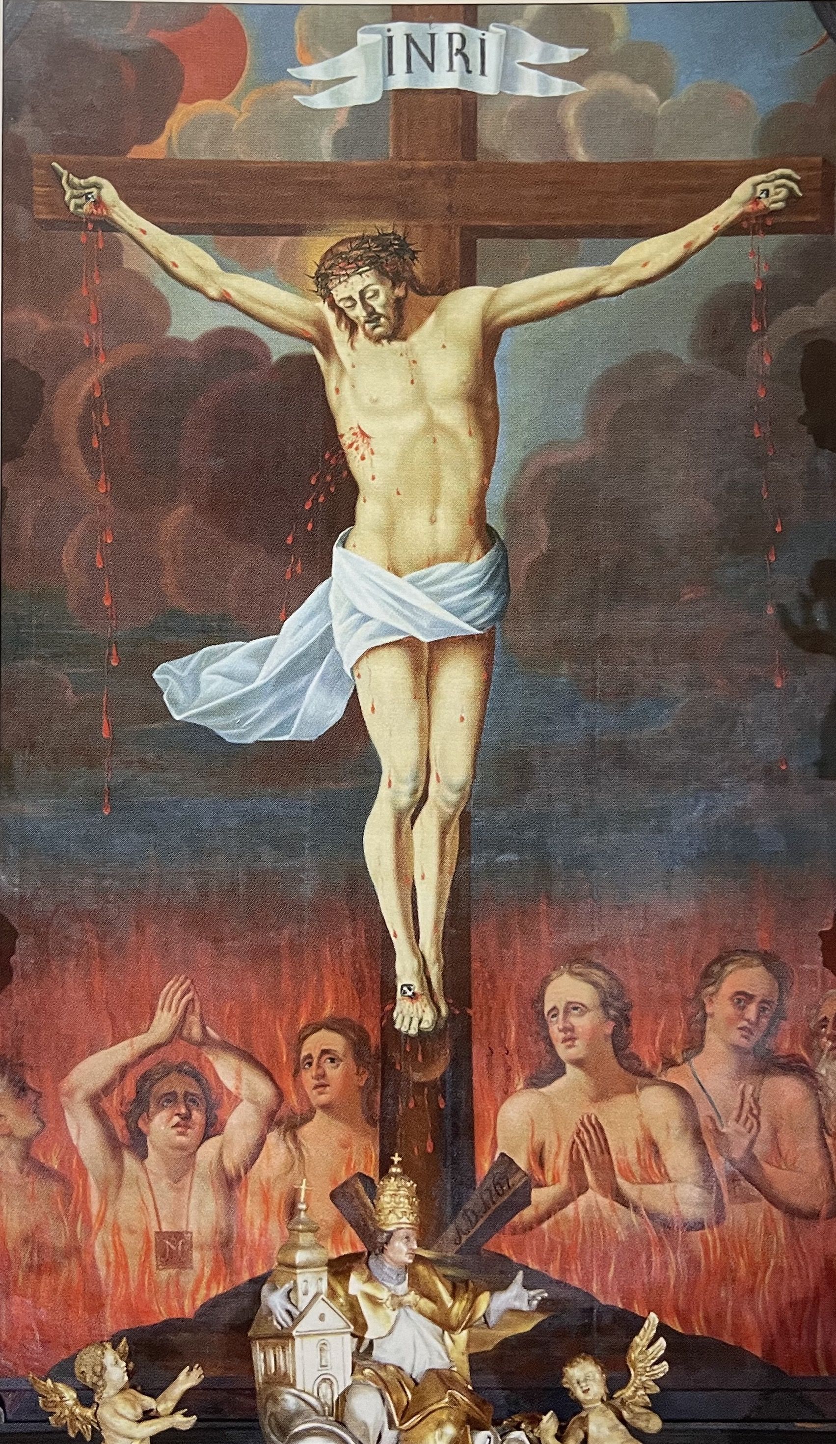 Chrystus Ukrzyżowany z ołtarza głównego naszej Bazyliki towarzyszący nam w Wielkim Poście – historia obrazu Kazimierza Mołodzińskiego