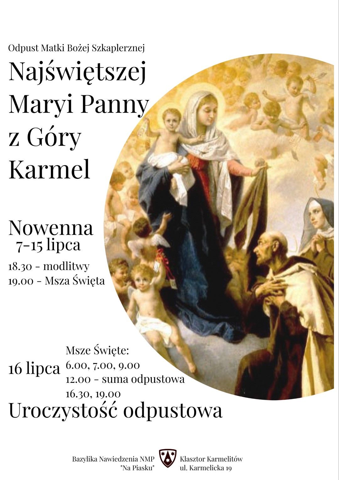 Odpust ku czci Matki Bożej Szkaplerznej